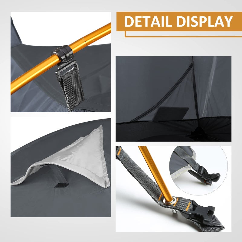 Bessport Camping Tent 2 Person Tent Waterproof Two Doors Backpacking Tent Easy Setup Lightweight for Outdoor, Hiking Mountaineering Travel - Image 3